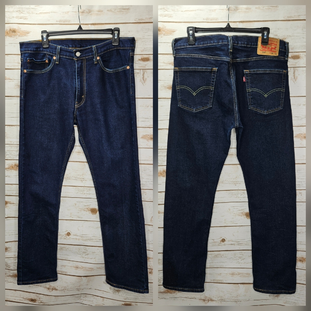 Levi Strauss &Co 513 Slim Straight Stretch Jeans Size W34 L32